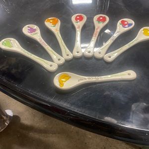 Eight jelly spoons